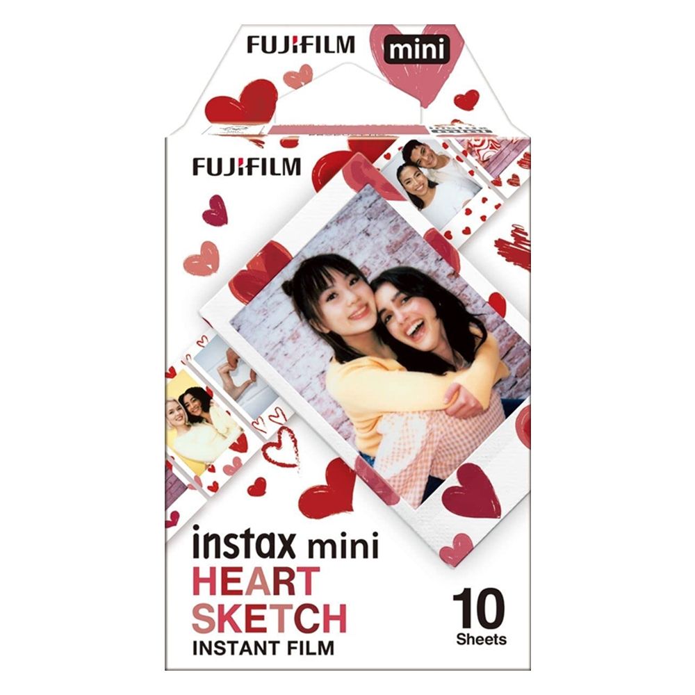  富士 instax mini 底片《HEART SKETCH手繪愛心》一入/10張