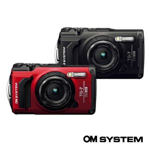 15米防水相機【OM SYSTEM】TG-7 (紅色/黑色) -公司貨
