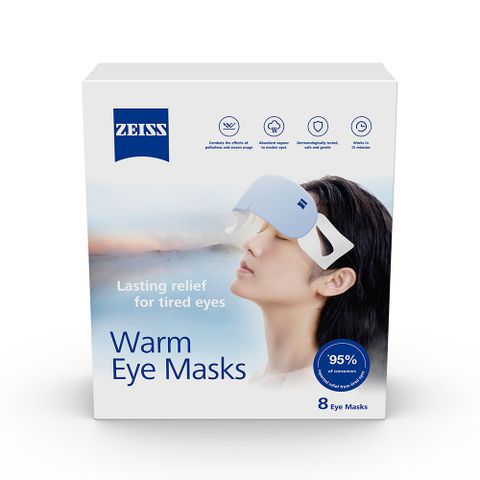 ZEISS 蔡司 蒸氣眼罩 8入獨立包裝 (蔡司公司貨) (兩盒)