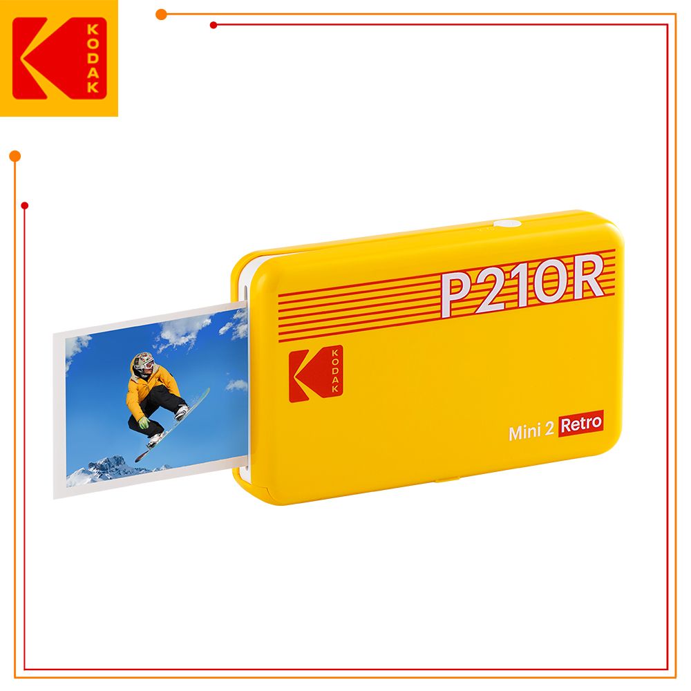 KODAK 柯達P210R 即可印口袋相印機(黃色) 公司貨- PChome 24h購物
