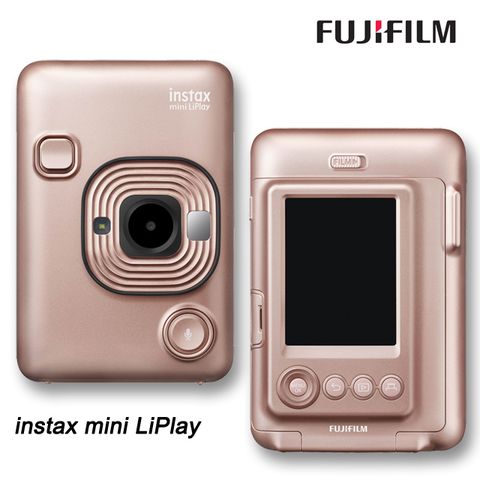 ▼手機掃碼撥放錄音富士instax mini LiPlay_玫瑰金(公司貨)