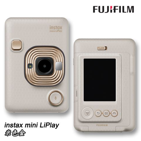 FUJIFILM 富士 instax mini LiPlay_米色金(公司貨)