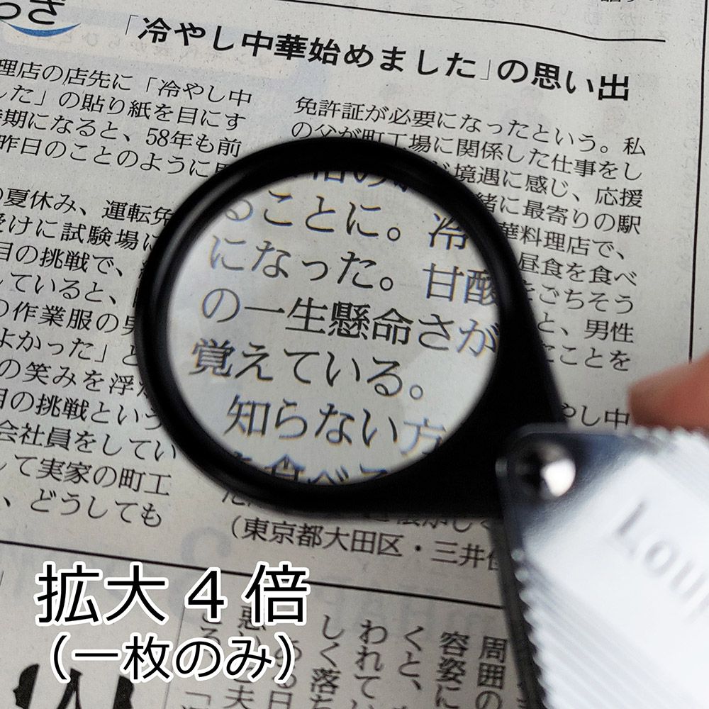 I.L.K. 日本池田 【日本 】4x&7x&10x/36D/36mm 日本製金屬殼三鏡式攜帶型放大鏡 7970