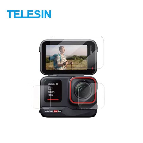 TELESIN Insta360 Ace Pro 鋼化膜保護貼套裝(各1入) 台灣代理公司貨