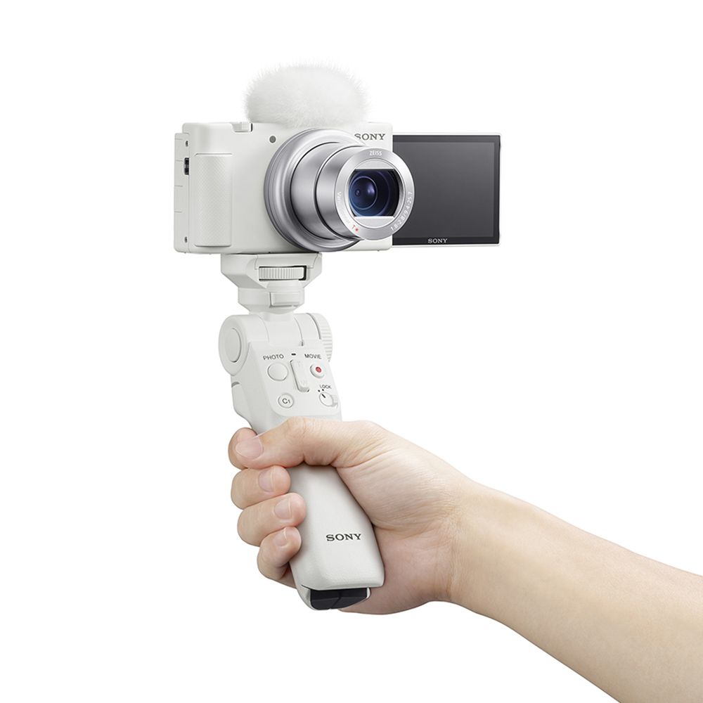 SONY 索尼  ZV-1數位相機輕影音手持握把組合 晨曦白