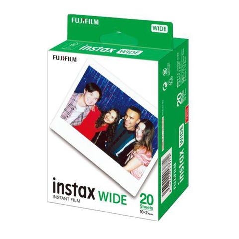 富士 FUJIFILM instax WIDE 系列-空白底片一盒兩入(共20張)