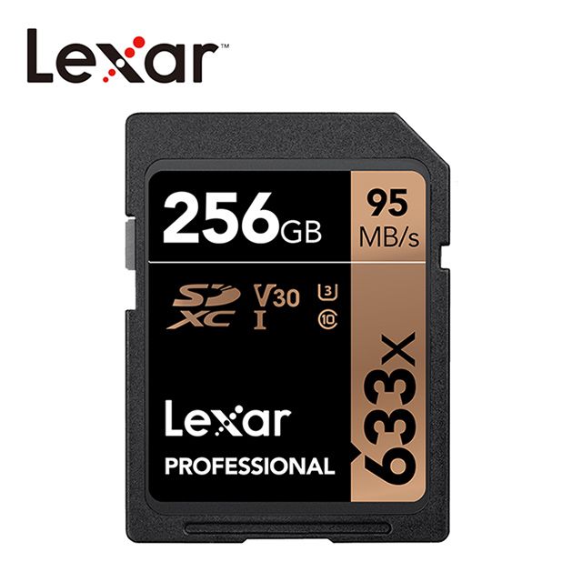 Lexar 雷克沙  256GB Professional 633x SDXC UHS-I 記憶卡