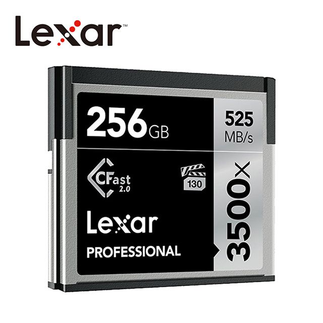 Lexar 雷克沙  256GB Professional 3500x CFast 2.0 高速記憶卡