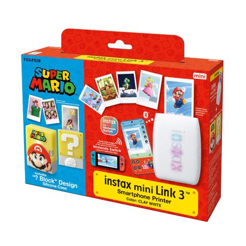 富士 FUJIFILM instax mini Link 3 × 超級瑪利歐聯名款 印相機 公司貨