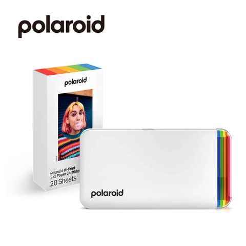 Polaroid 寶麗來 手機相片印相機-白色 超值組合(DH1+DHP1)