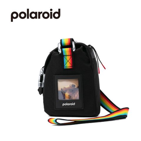 ★相機保護盒Polaroid Go 相機包 彩虹色+肩帶(DB12)