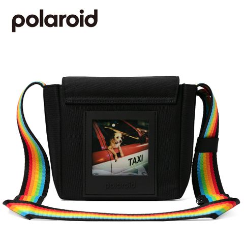 Polaroid 寶麗來 Now相機包 黑色+彩虹肩帶(DB15)