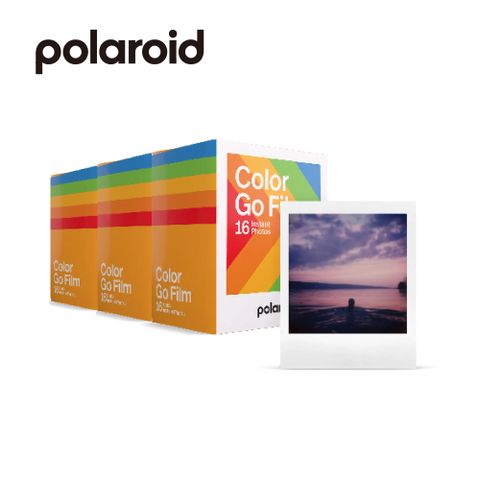★經典白色相框Polaroid Go 彩色雙包裝相紙套裝 - 48張(DGF3)