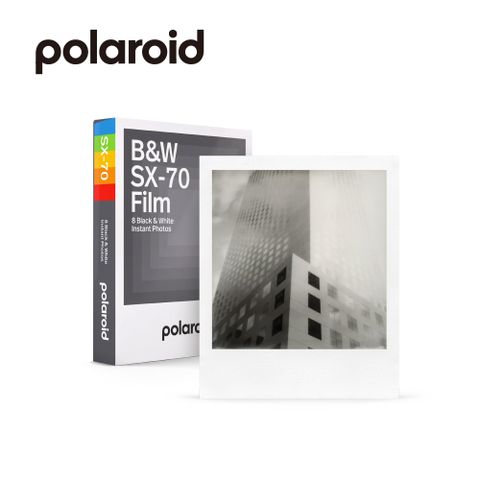 Polaroid 寶麗來 SX-70黑白色白框相紙(D7F2)