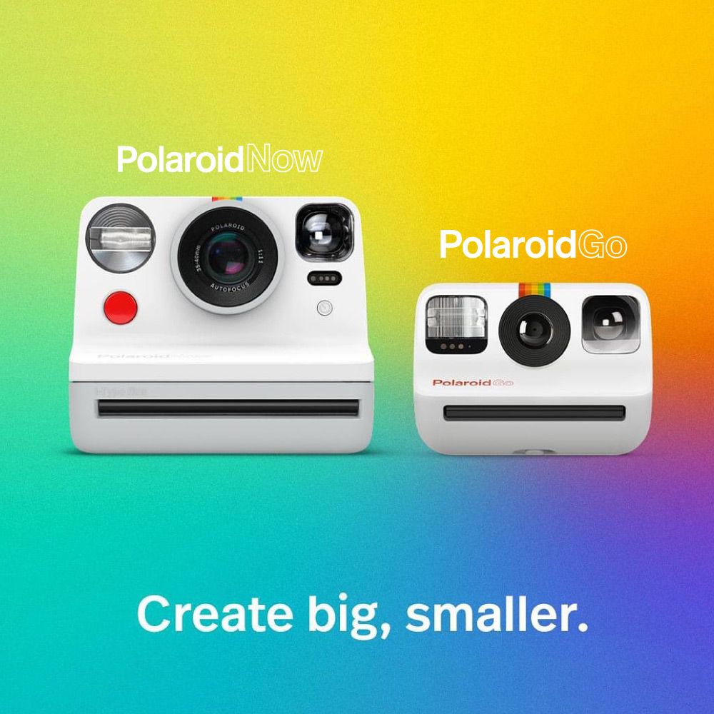 Polaroid NowAUTOFOCUPolaroidPolaroid GoCreate big, smaller.