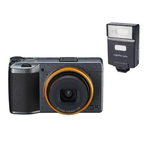 RICOH 理光 GR III 綺麗黃 + FLASH Q Q20II 無線閃光燈 (公司貨)