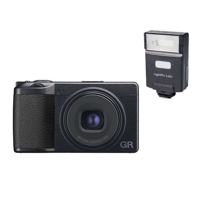 RICOH 理光  GR IIIx 標準版 + FLASH Q Q20II 無線閃光燈 (公司貨)