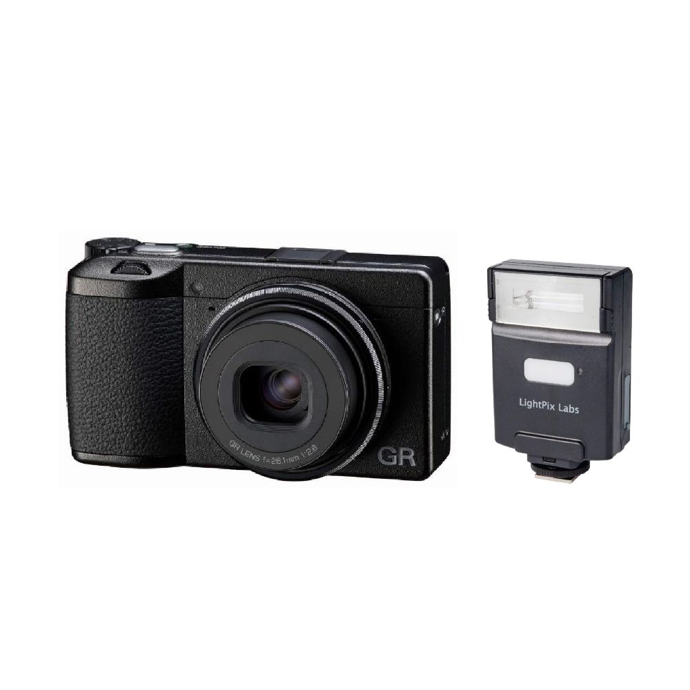 RICOH 理光  GRIIIx HDF 標準版 + FLASH Q Q20II 無線閃光燈 (公司貨)