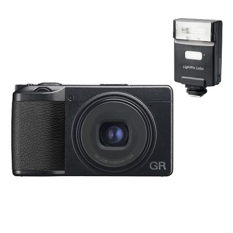 RICOH 理光 GR IIIx (GR3x) 標準版+FLASH Q Q20III無線閃光燈 (公司貨)