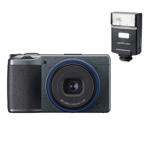RICOH 理光 GR IIIx (GR3x) 海神藍+FLASH Q Q20III無線閃光燈 (公司貨)