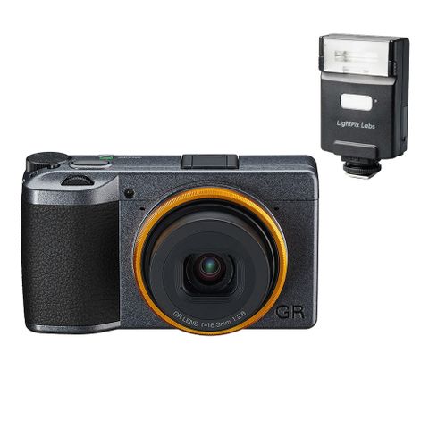 RICOH 理光 GR III (GR3) 綺麗黃+FLASH Q Q20III無線閃光燈 (公司貨)