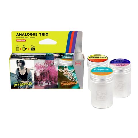 Lomography Analogue Trio 35mm 底片三重奏套組連金屬底片罐