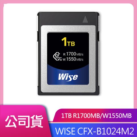 Wise 裕拓 Wise 1TB CFexpress Type B Mk-II 記憶卡 公司貨