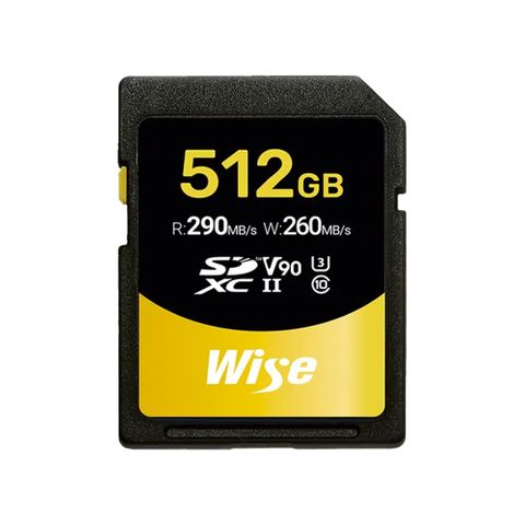 WISE 512GB SDXC UHS-II V90 記憶卡
