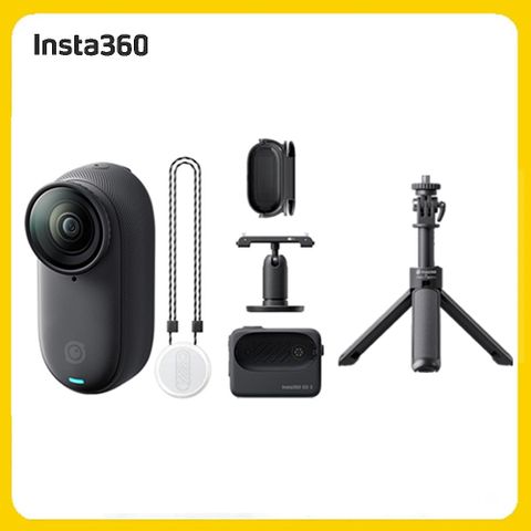 Insta360 GO3S 防抖運動相機128GB星耀黑 迷你腳架組 (先創公司貨)