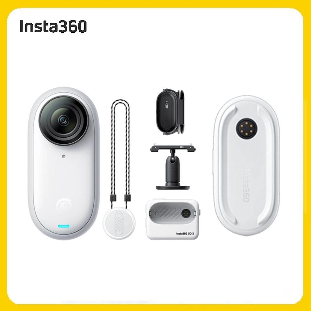 Insta360 GO3S 防抖運動相機128GB靈動白 閃傳套裝 (先創公司貨)