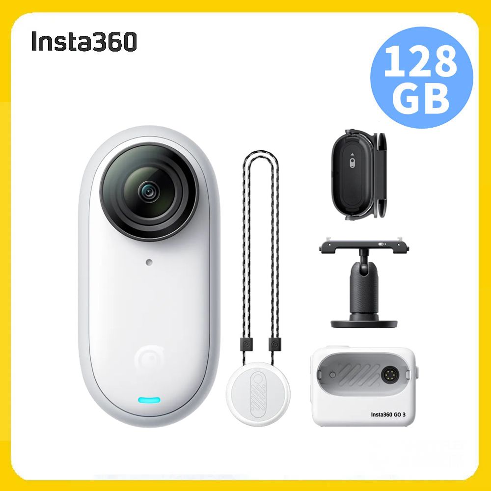 Insta360  GO3S 128GB版防抖運動相機標準版白色(先創公司貨)