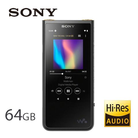 ★支援 4.4 mm 平衡傳輸SONY NW-ZX507高音質數位音樂播放器 黑色