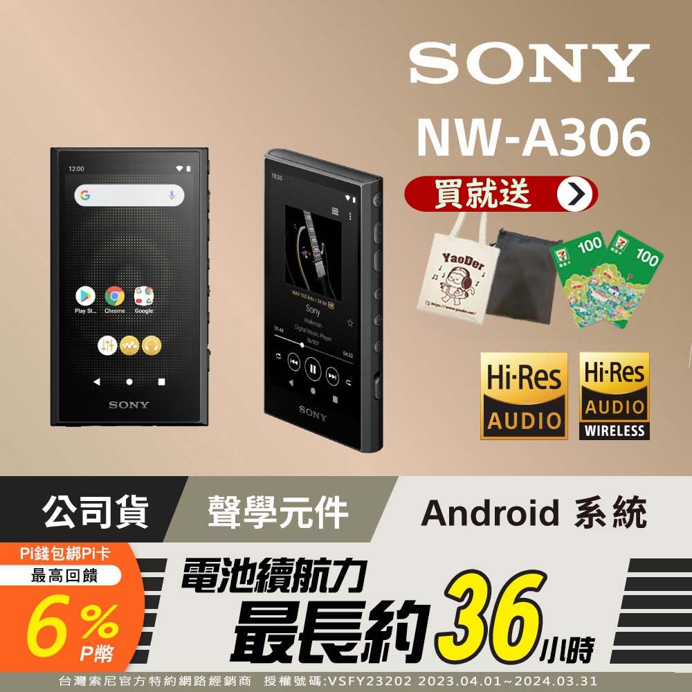 SONY NW-A306的價格推薦- 2023年11月| 比價比個夠BigGo