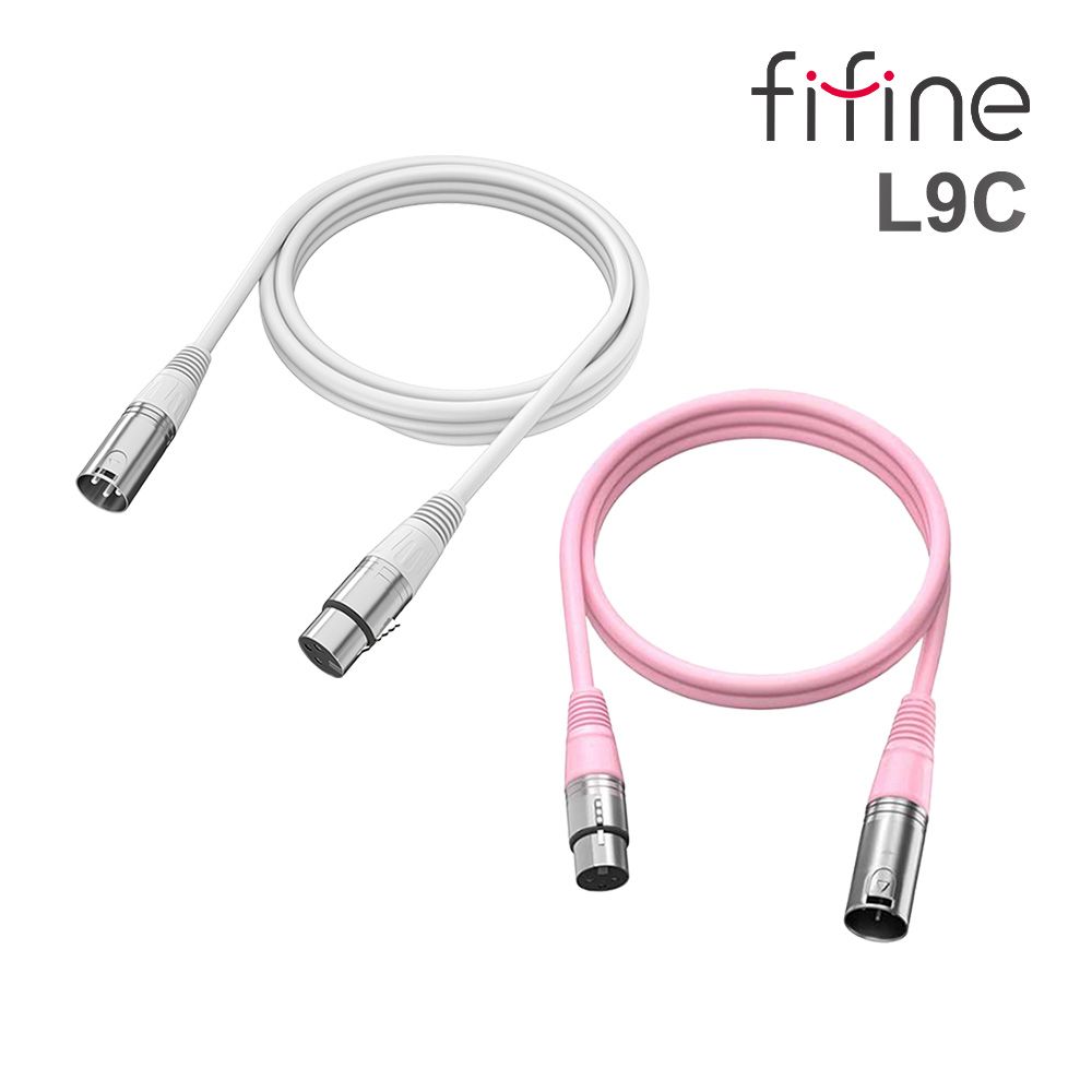 FIFINE L9C XLR(公)轉XLR(母)音源線(180cm)
