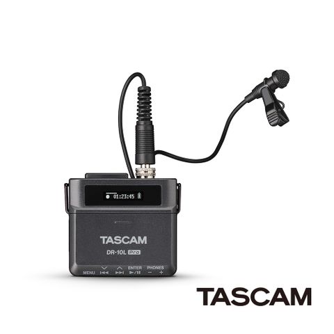 TASCAM DR-10L Pro 便攜式外景錄音機 領夾式麥克風 公司貨