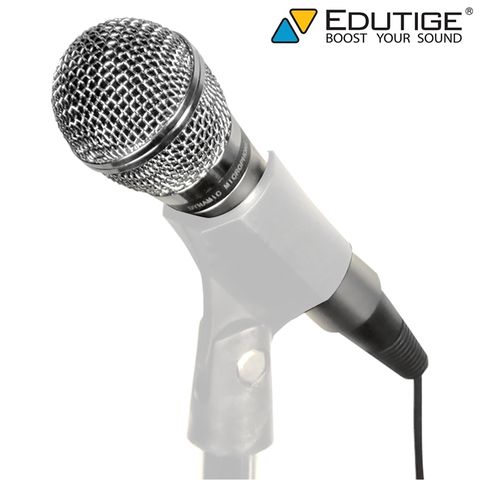 EDUTIGE 韓國製入門款動圈式麥克風單ETM-005心形指向性麥克風(6.3mm TS;線長2.5米)適人聲演講課會議