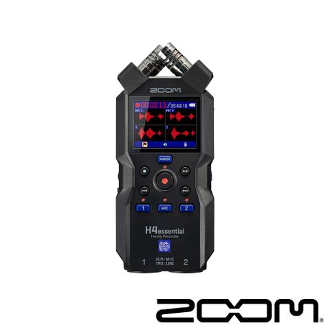 全新的全彩 LCD 屏幕ZOOM H4essential 手持錄音機 32位元浮點錄音 公司貨