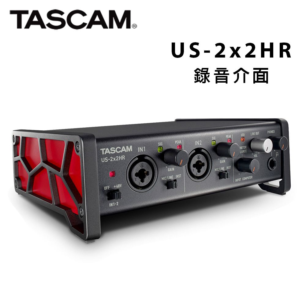 TASCAM US-2x2HR 錄音介面公司貨- PChome 24h購物