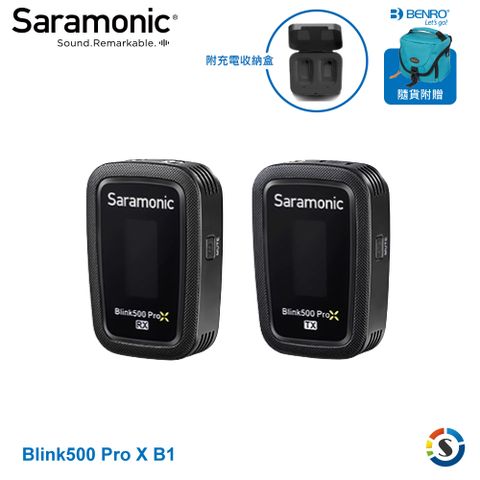 Saramonic 楓笛 Blink500 ProX B1 一對一 2.4GHz無線麥克風系統