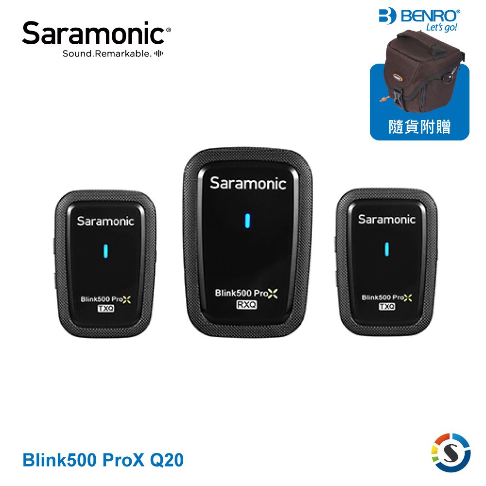 Saramonic 楓笛  Blink500 ProX Q20 一對二 2.4GHz無線麥克風系統