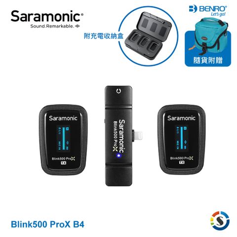 Saramonic 楓笛 Blink500 ProX B4 一對二 2.4GHz無線麥克風系統