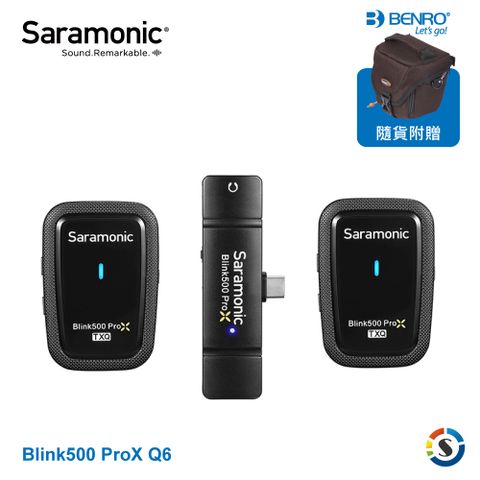 Saramonic 楓笛 Blink500 ProX Q6 一對二 2.4GHz無線麥克風系統