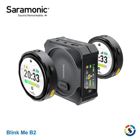 全視角觸控螢幕Saramonic楓笛 BlinkMe B2 一對二 2.4GHz智能無線麥克風系統
