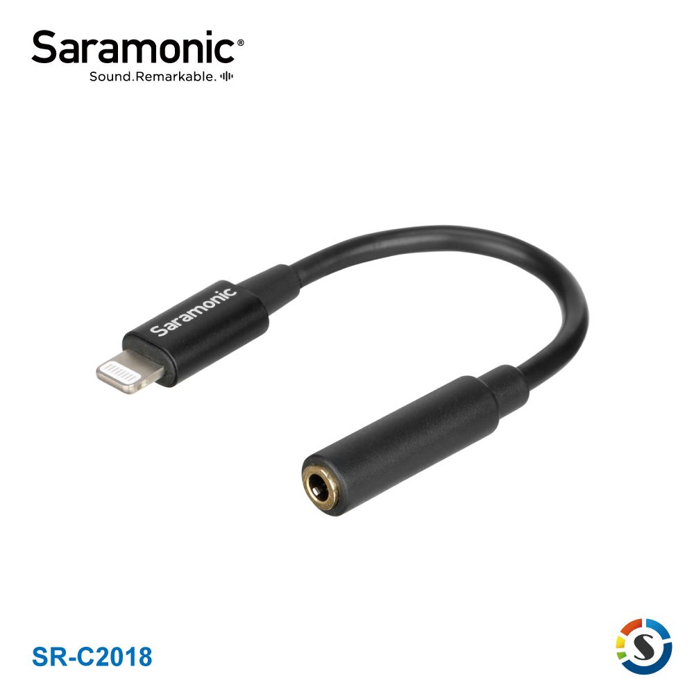 Saramonic 楓笛  SR-C2018 3.5mm TRS轉Lightning音源轉接線