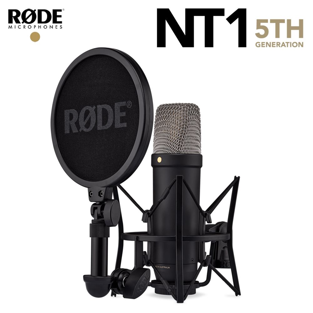 RODE NT1 5th Generation USB/XLR 兩用電容麥克風(黑) 公司貨- PChome