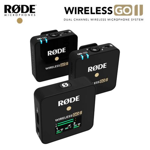 RODE Wireless GO II 一對二 微型無線麥克風 公司貨 -黑