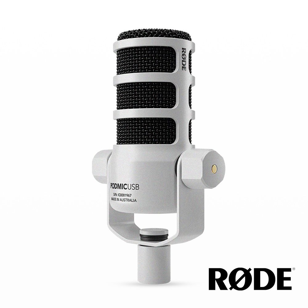 RODE PODMIC USB 動圈式麥克風 白色 公司貨