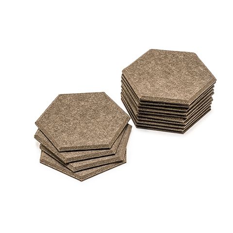 KEYSTONE 六角形DeEcho 吸音板20片裝-021咖啡