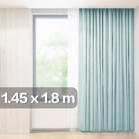 KEYSTONE專業隔音窗簾 1.45*1.8高1片-淺藍灰色