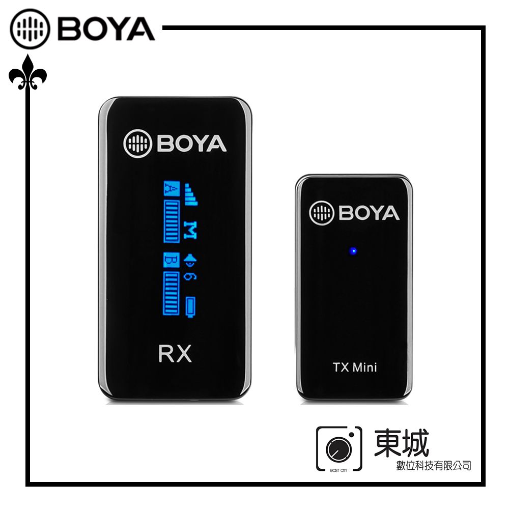 BOYA  博雅 BY-XM6-S1 MINI 一對一雙聲道無線迷你麥克風 東城代理商公司貨